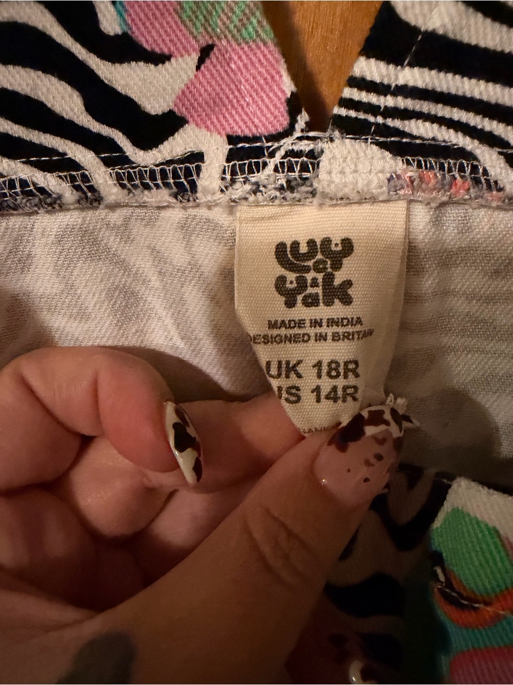 Lucy & Yak Colorful Tropical Print Zebra Overalls - Picture 2 of 4